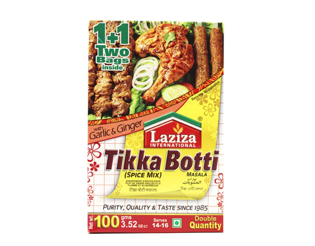 6 x Laziza Tikka Boti Spice Mix Masala 100g …