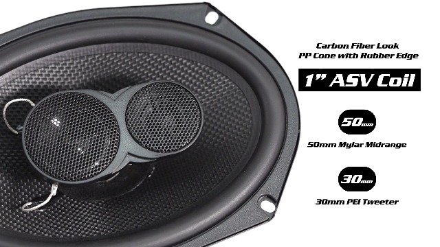 Amazon.com: Audiopipe 6” X9” 3-Way Component Car Speaker (CSE