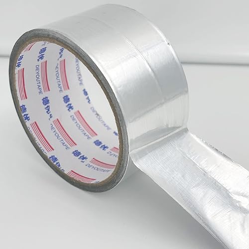 Cinta de aluminio de 2 pulgadas y 82 pies Cinta de aluminio HVAC Cinta adhesiva perfecta para sellado de HVAC y parchear conductos de aire caliente