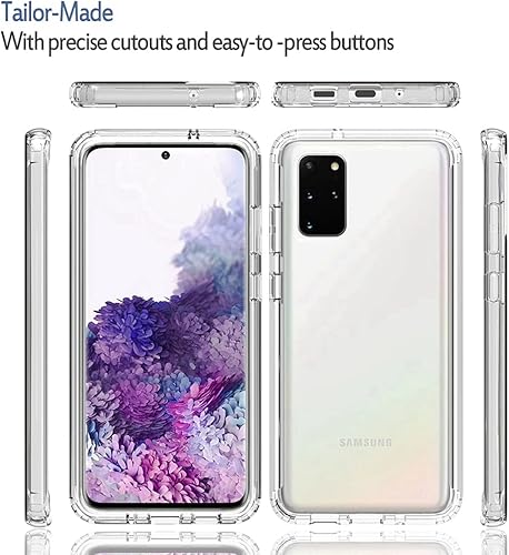 Miniatura 5 de Funda para Galaxy S20 5G de 6.2 pulgadas (no compatible con S20 FE), Samsung S20 para niñas, funda protectora de cuerpo completo transparente a