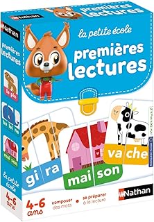 Nathan - La Petite Ecole - Premières Lectures - Composer des Mots - Apprendre À Lire - Jeu Educatif - Pour Enfants dès 4 ans