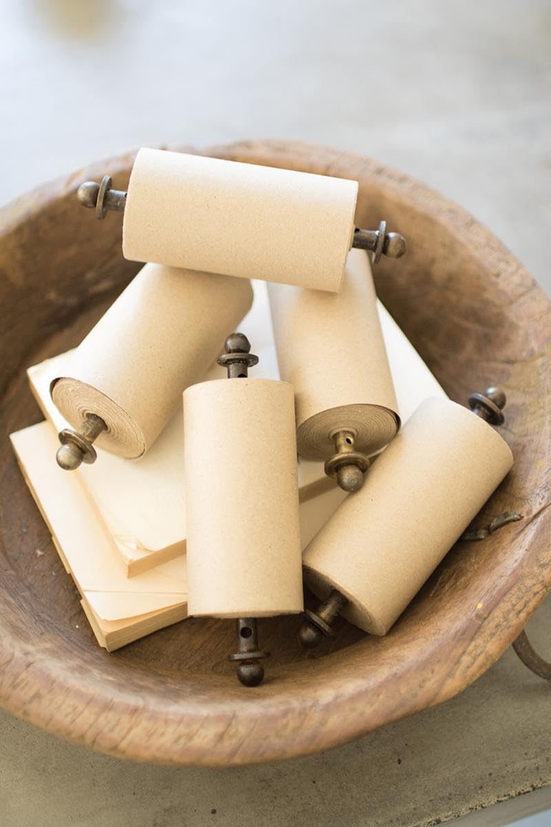 Note Roller de 10,2 cm et sa recharge kraft pour la liste de courses cuisine