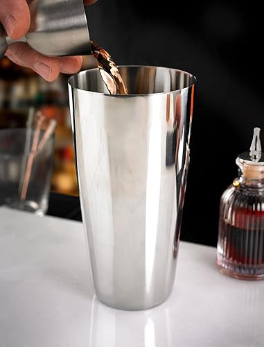 Miniatura 6 de Barfly Superfly Tin, Mezclador de Cóctel de 828 ml, Grande (28 OZ), Acero Inoxidable Pesado, (M37160)