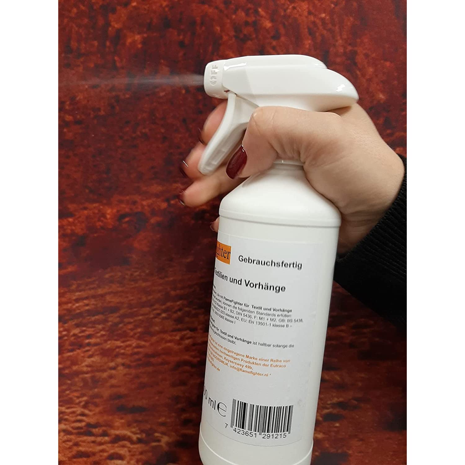 FlameFighter Impregnazione antincendio per tessuti 500 ml Classe 1 DIN 4102 B1
