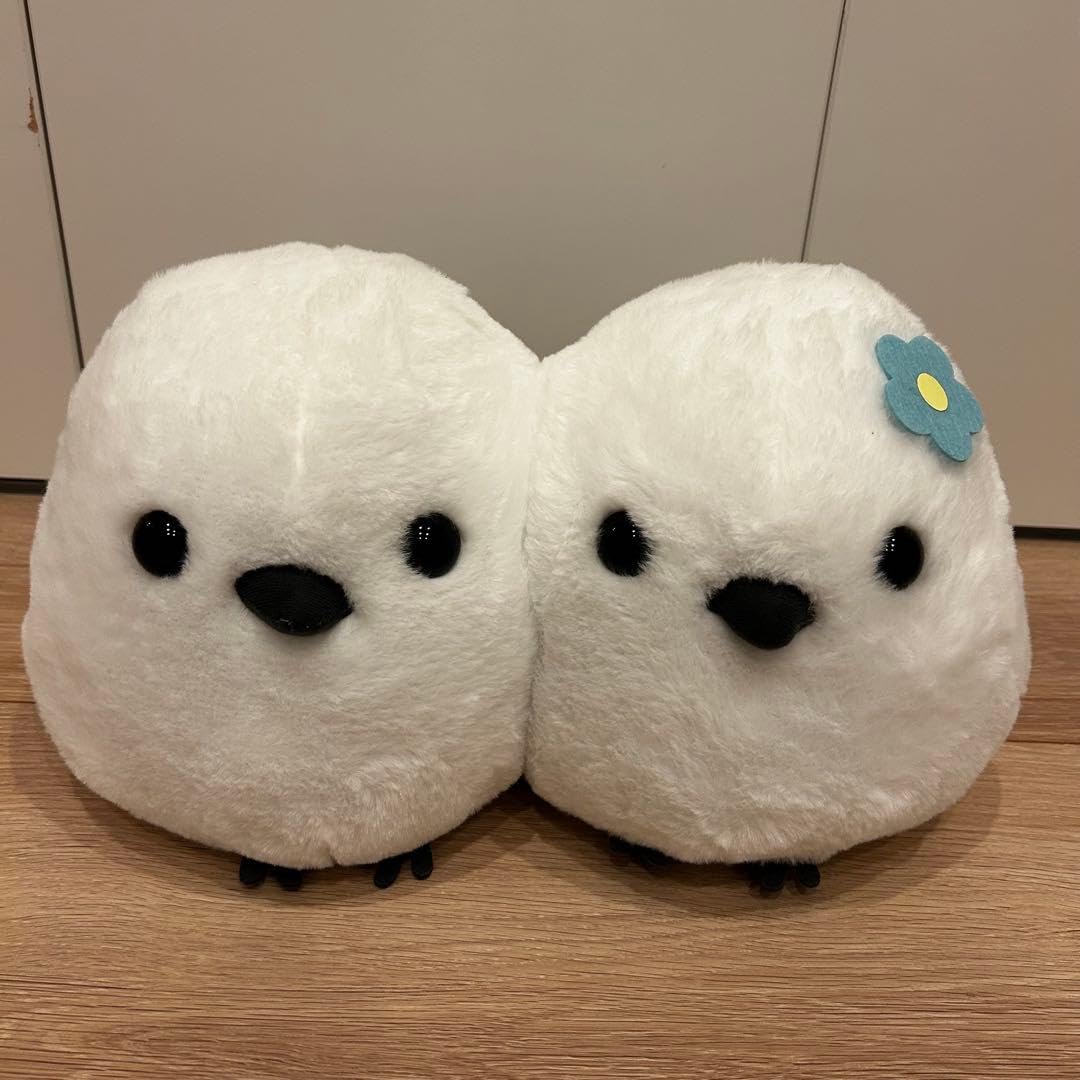 Amazon.co.jp: ふくふくシマエナガ よりそいツイン BIG 41cm