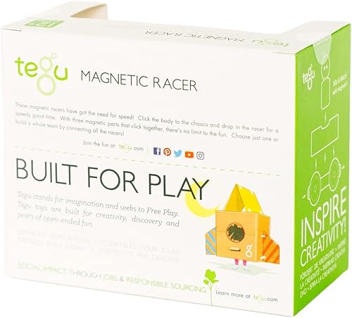 Miniatura 4 de Juego de bloques de construcción magnéticos Tegu de 3 piezas, amapola