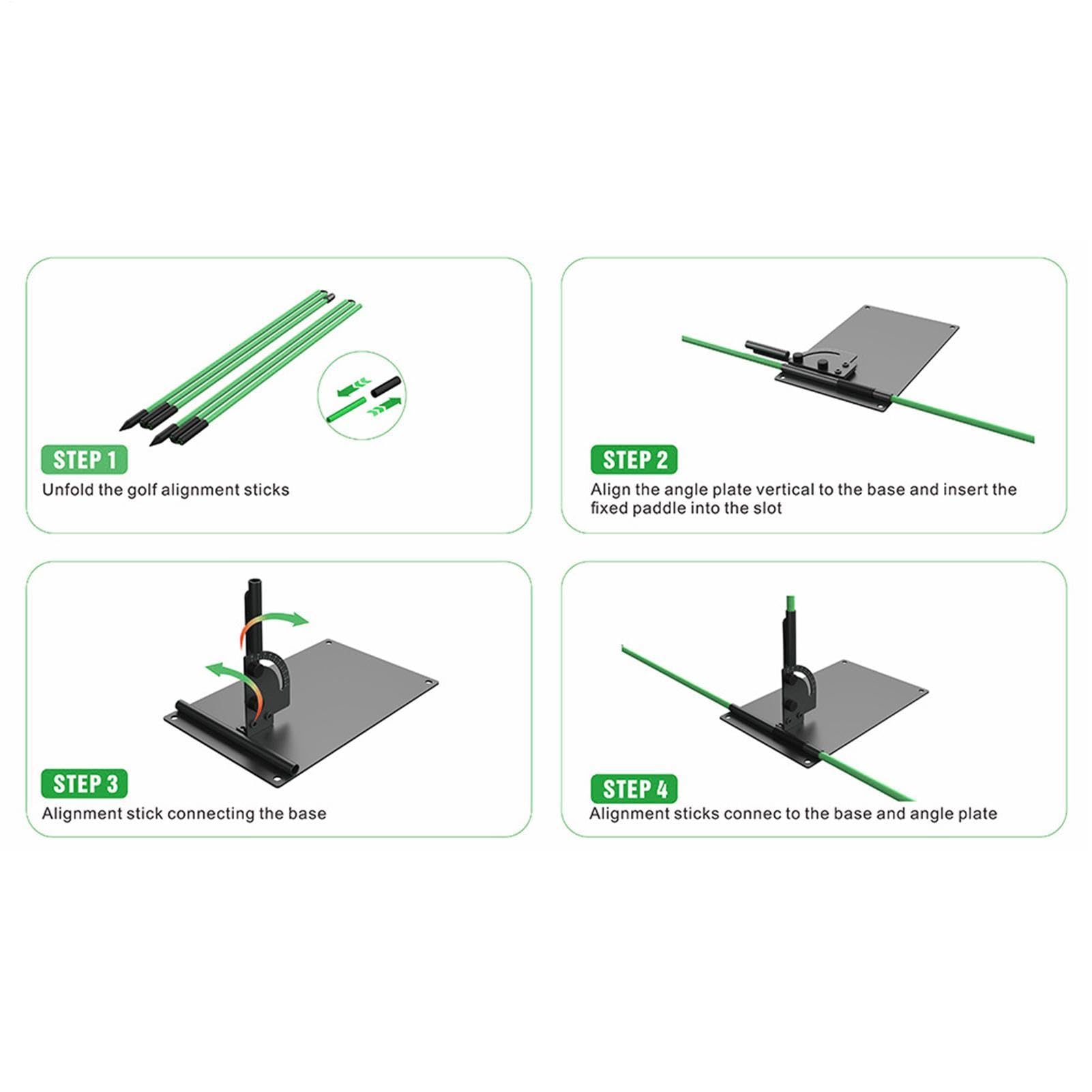 Ausrichtungsstabhalter, verstellbar, Golfzubehör | Ausrichtungsstabhalter für Schaukel, für Jugendliche, Erwachsene, Golfer, Outdoor, Zuhause, Büro, Driving Range