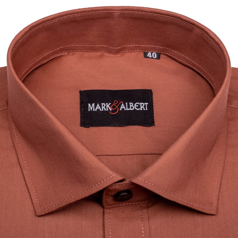 Image of MARK & ALBERT Men's Half Sleeves Regular Shirt