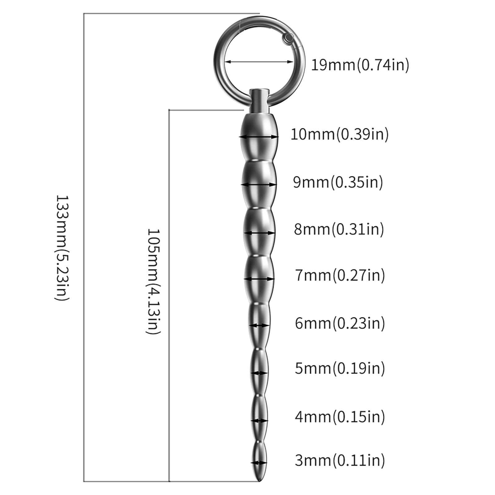 Dilatatori Uretrali Per Gli Uomini In Acciaio Inox Kit Maschile Nuovi Sextoys, Spina Del Pene Con Anello Catetere Butt Plug Estrema Giocattoli Del Sesso Per Le Coppie (S)