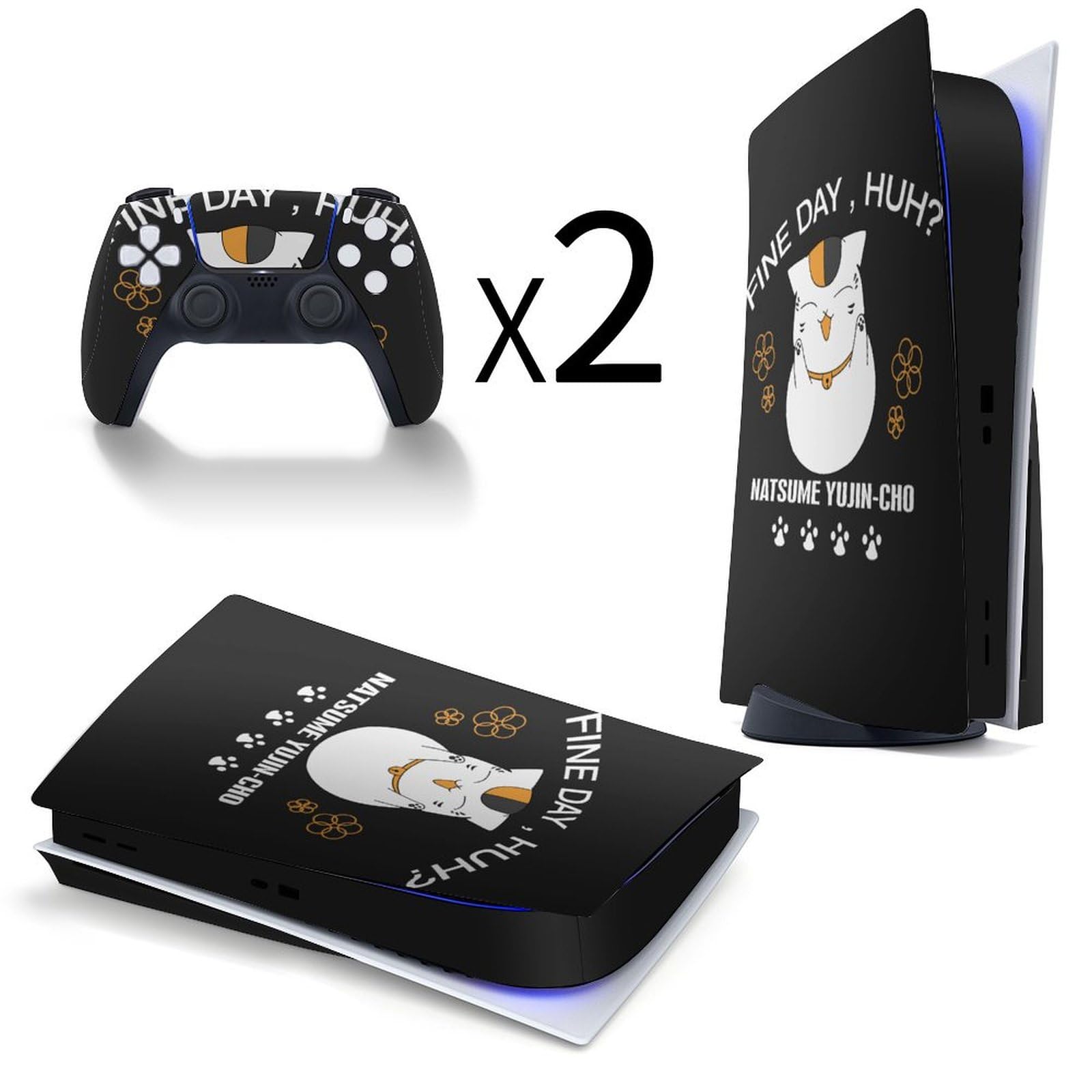 Amazon.co.jp: 夏目友人帳 ニャンコ先生 猫 PS5スキンシール PS5保護