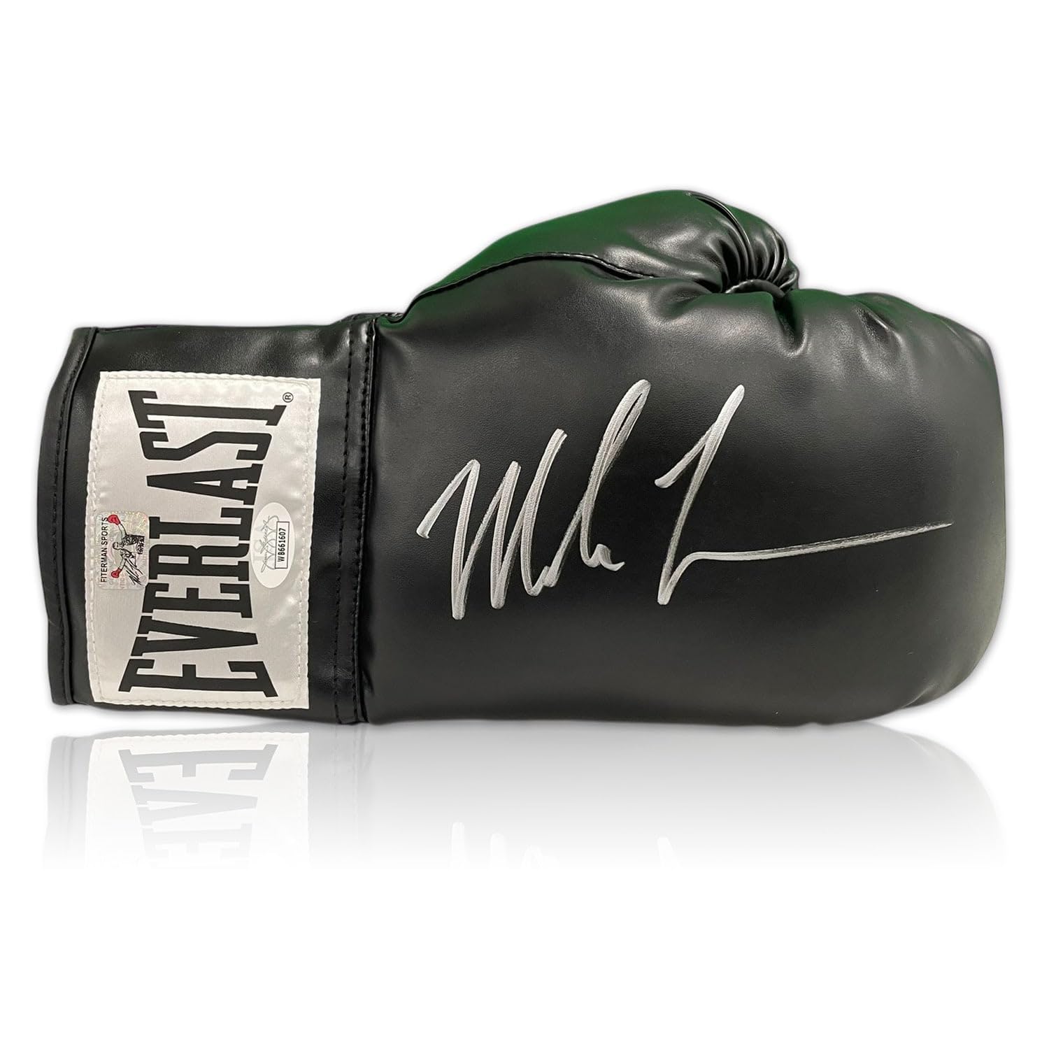 Guantone da Boxe Nero autografato da Mike Tyson. Vetrina