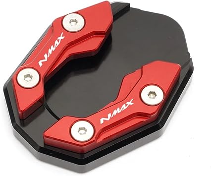 Compatible with Nmax 155 Nvx155 Xmax 250 300 Accessories Kickstand Side Stand Extension Pad Enlarger PlateRed