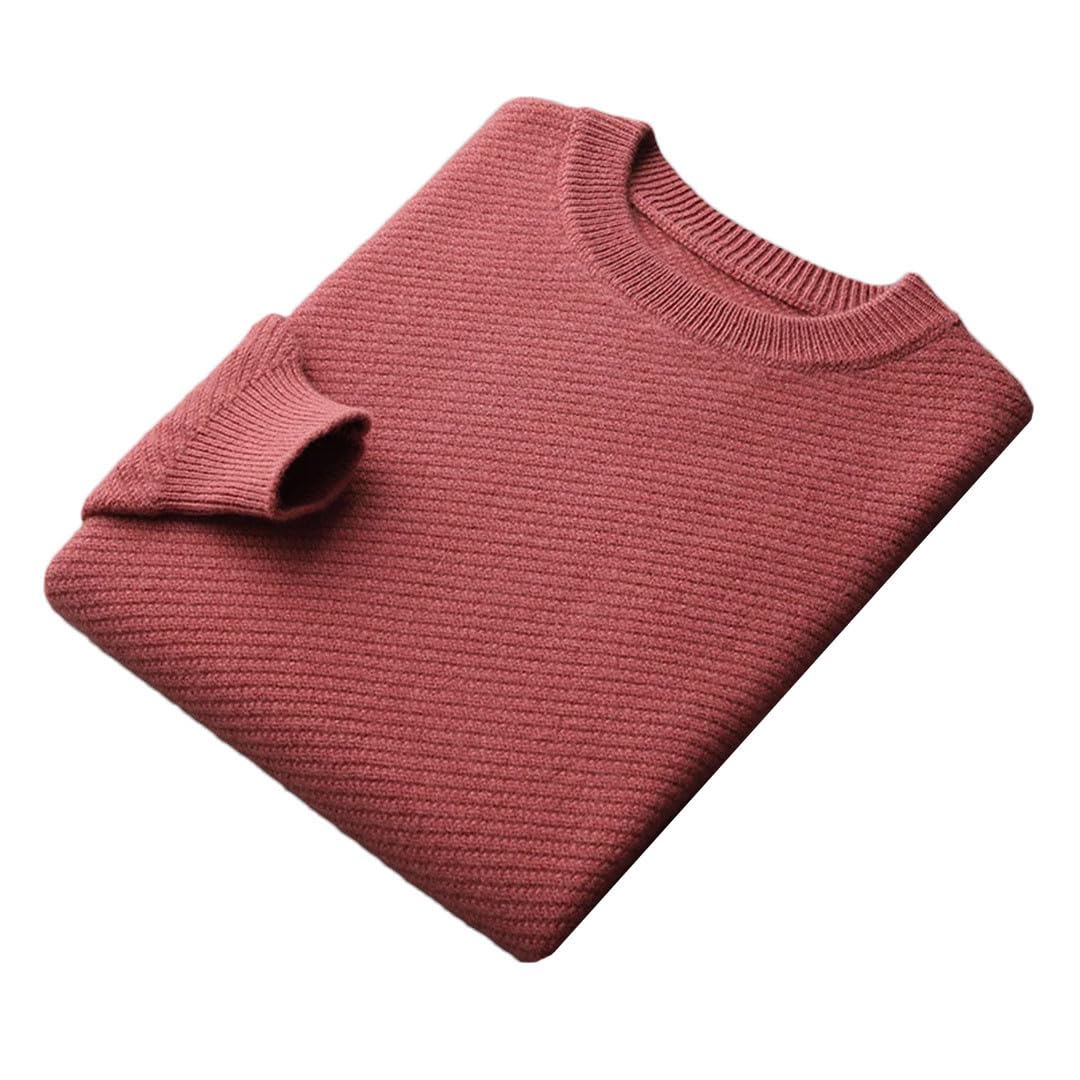 Maglione da uomo in lana con scollo rotondo Pullover Bottoming Camicia invernale in cashmere