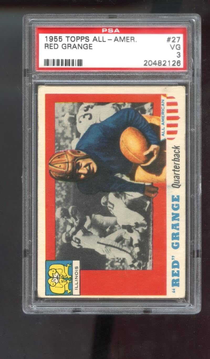 1955 Topps All-American #27 Red Grange PSA 3 Graded Football Card Illinois