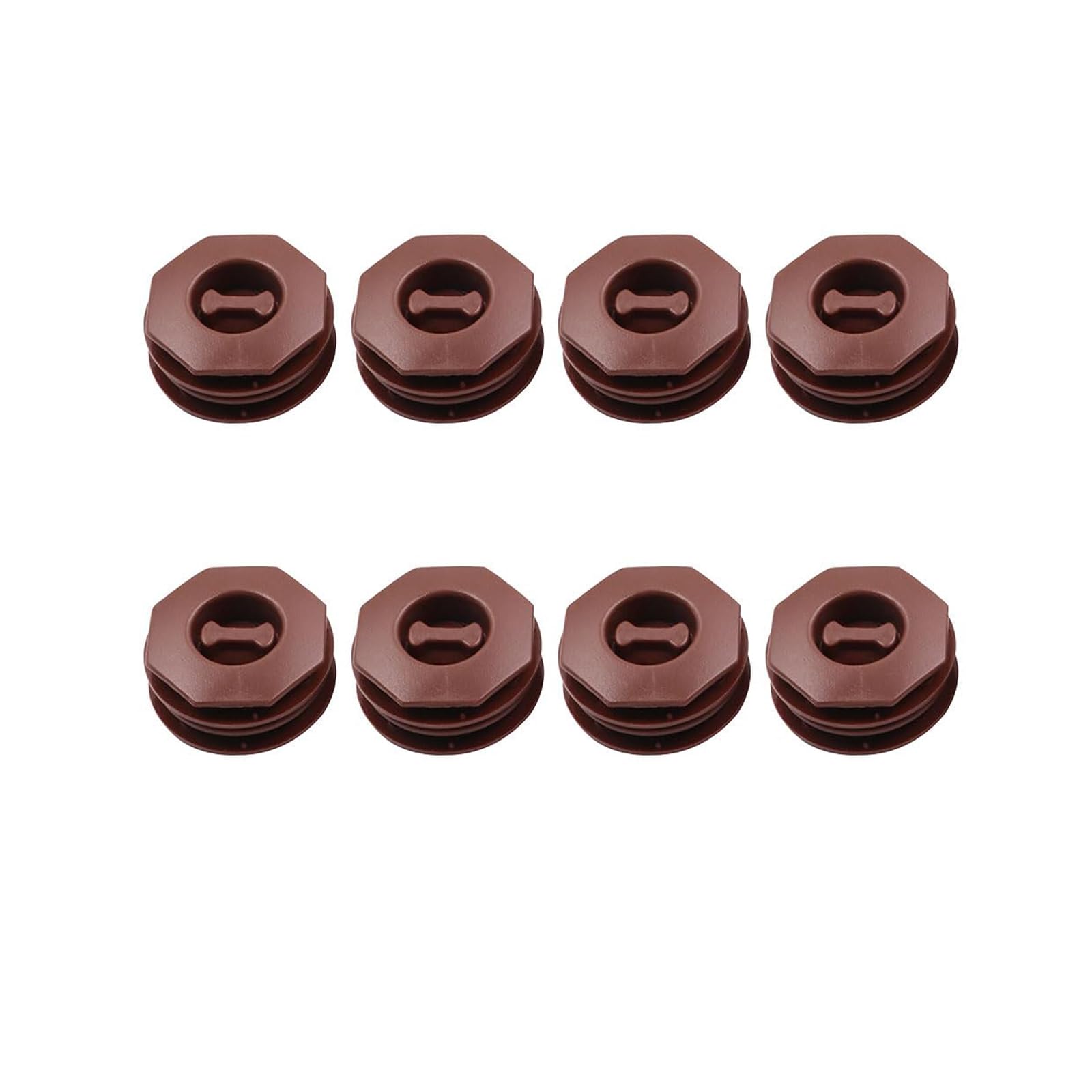 8 Pcs Car Floor Mat Clips, Anti-Slip Car Mat Grippers for Floor Mats, Plastic Mat for Floor Retention Clips in Brown Color-image-28