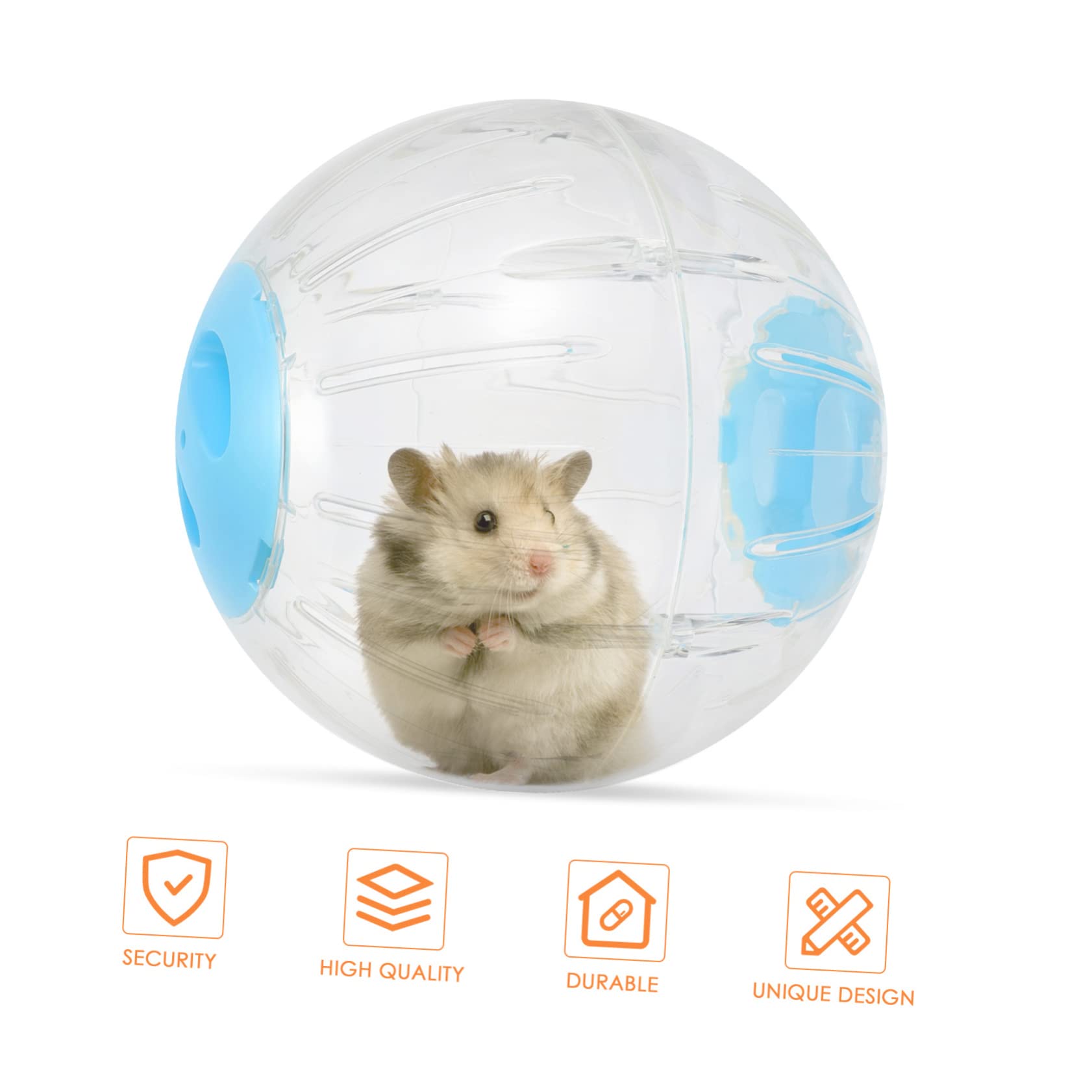 BESTonZON Hamster Laufball Transparente Trainingskugel für Hamster und Sicheres Haustiersportspielzeug für Interaktion und Fitness zu Reinigen Langlebig