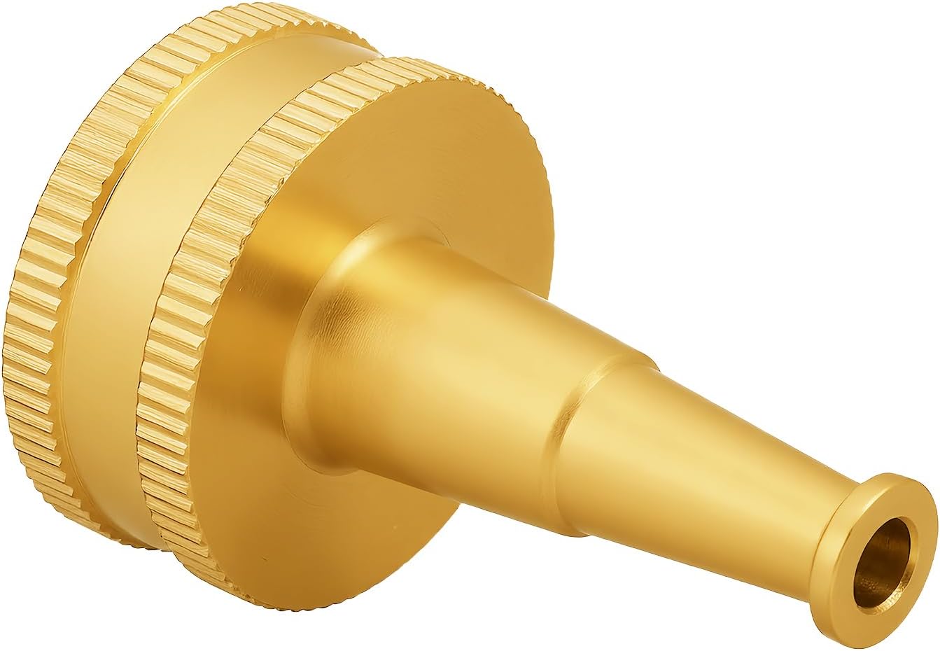 SIGURANTA Adjustable High Pressure Brass Garden Hose Nozzle - Large Flow Long Handle Ball Valve, 3/4 GHT Fitting for Car Washing, Garden Watering & Floor Cleaning