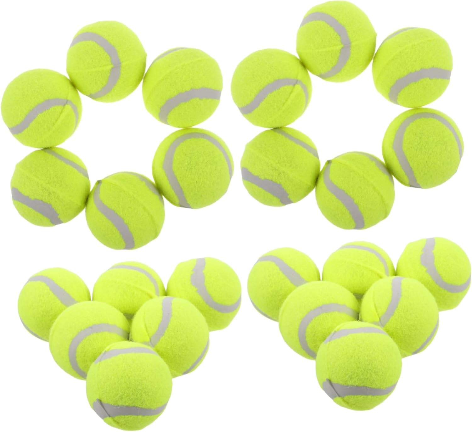 HANABASS 22pcs Dog Tennis Rubber for Interactive Training Chew Toys for Large Medium Small Dogs Elastic Design for Fun and Exercise Essential Pet Supplies
