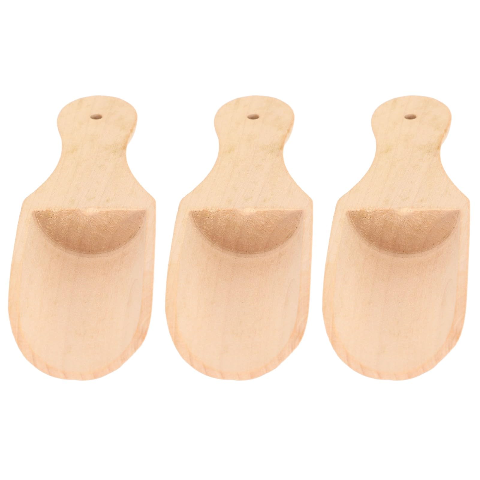 MISNODE 10 Cucchiaini di Legno per Sale da Bagno, Cucchiaio per Detersivo, Mini Cucchiai di Legno per Barattoli di Spezie, Cucchiaio di Legno Multiuso per Farina Zucchero Cereali Chicchi di Caffè