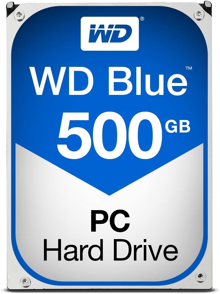 Western Digital Blue Desktop 500 GB 7200RPM SATA III 3.5-Inch PC Hard Drive - Black