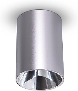Deckenstrahler 12W LED Aufbaustrahler Φ70mm Warmweiß 3000K COB WFL Downlight 230V für Wohnzimmer Kinderzimmer Büro Küche Zimmer, Silber……