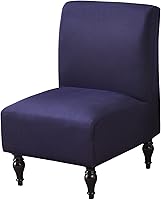 Vista 15 de Funda para Silla de Acento sin Brazos, Funda Elástica para Silla Súper Ajuste, Funda Protectora de Muebles para Silla sin Brazos para Sala de Estar