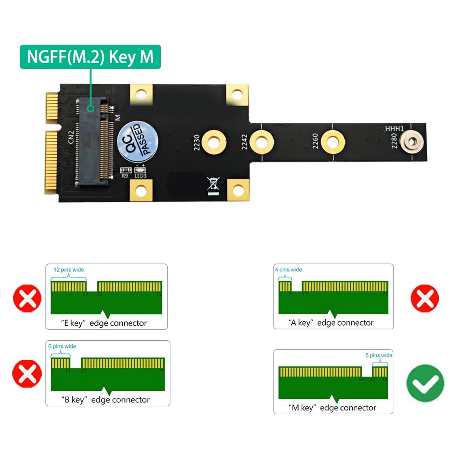 Buy JEYI M2 M2PLUS NGFF NVME M. 2 Extended Transfer 2230, 2242, 2260, 2280 M2 Change Long Size NVME NGFF M.2 U.2 M3 M.3 SSD, 1000 GB Online at Low Prices