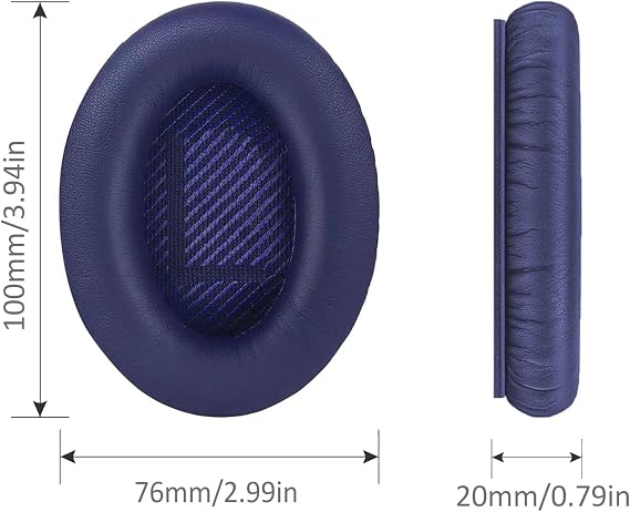 Bose Profesyonel Kulak Pedi Bose QC35 ii için yedek kulaklık Pedi yastıkları QC35 QC35 QC25 QC15 QC2 AE2 AE2i uyumlu kulaklık ped sünger Yastık Minder earpad (Lacivert)