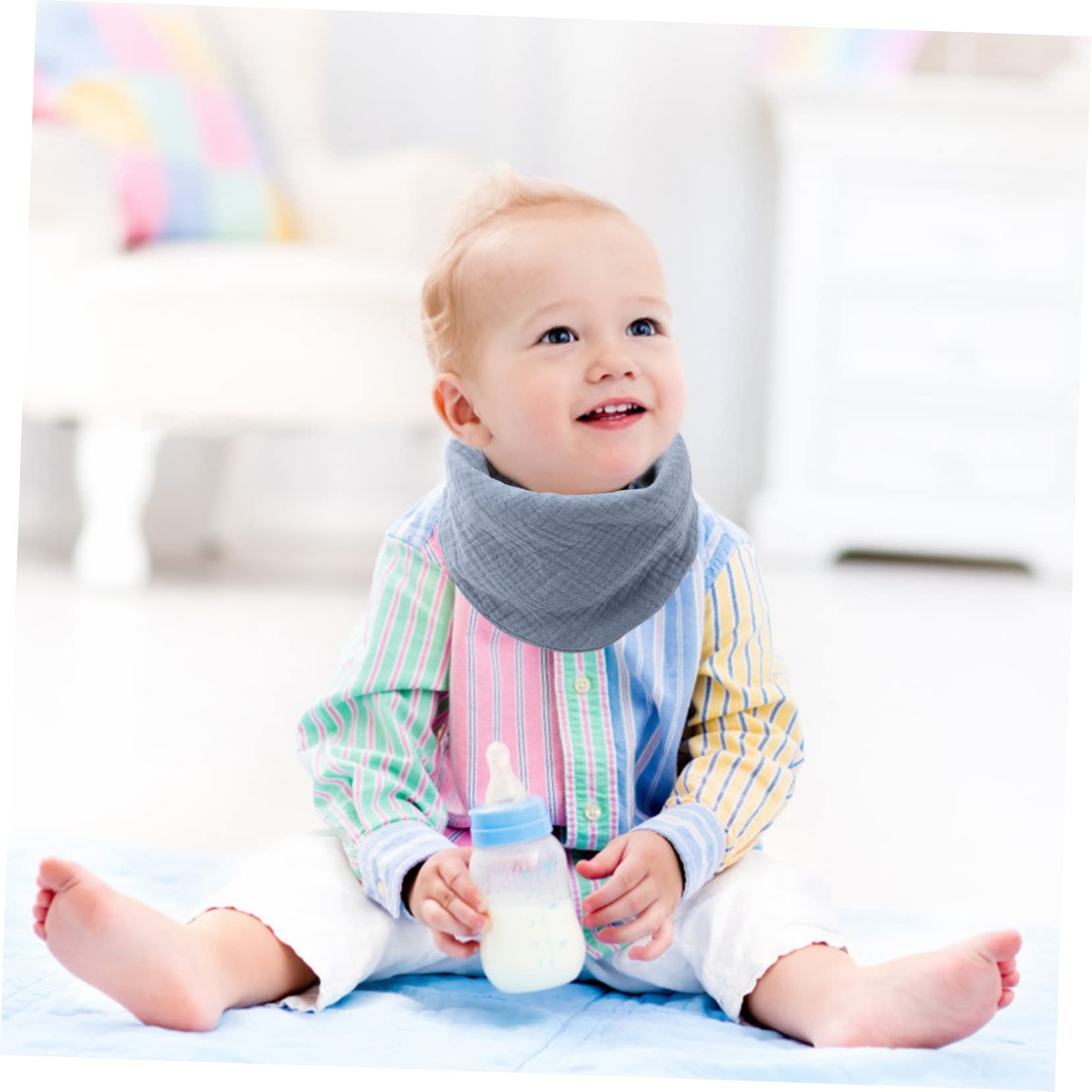 UPKOCH 8 Pezzi Bavaglino Bavaglino Per Bambini Panni Per Ruttino Per Bambini Cotone Saliva Panni Per Rutto In Cotone Per Bava