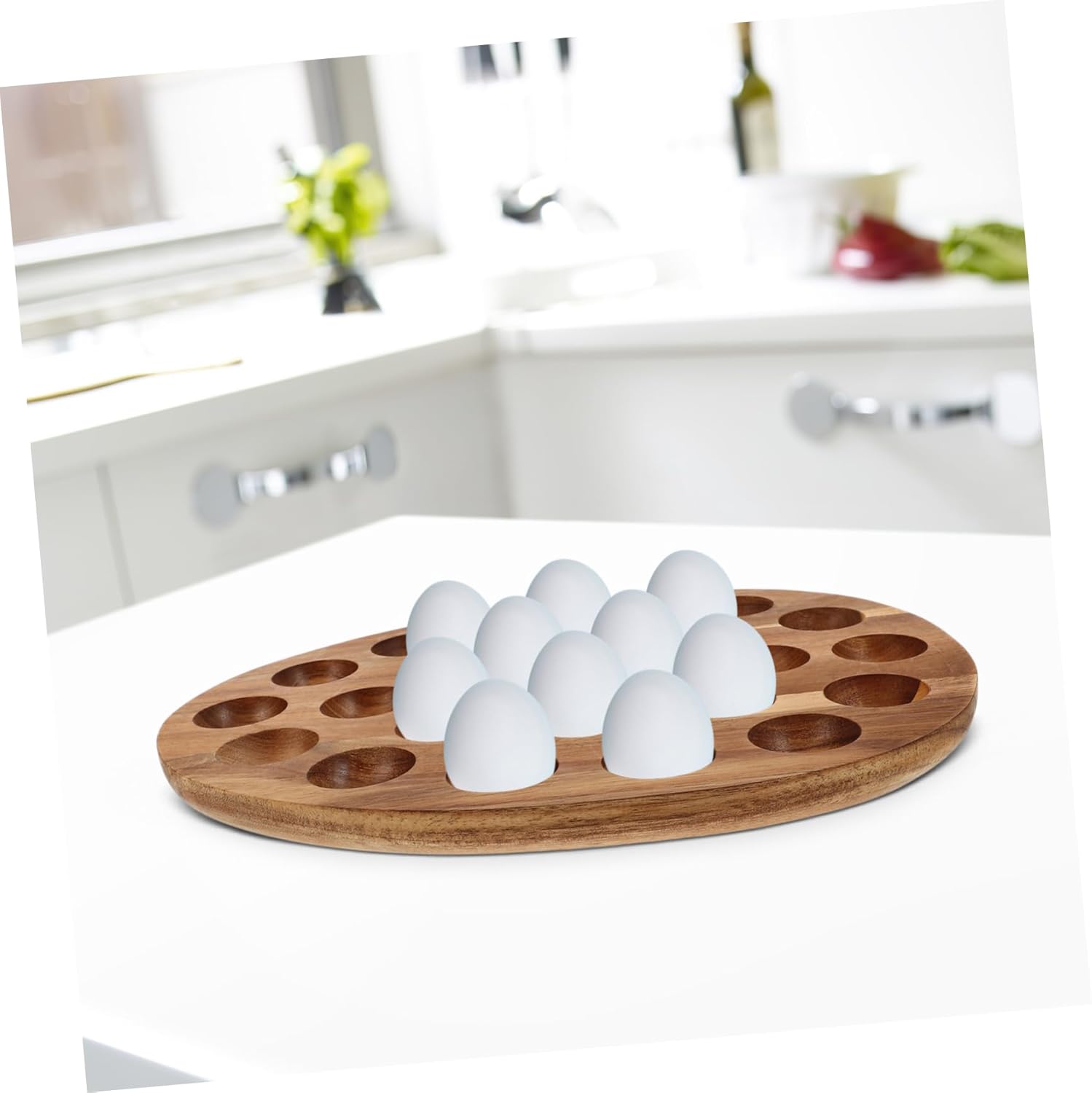 Egg Tray for Eggs Minimalist Design Versatile Egg Holder for Kitchen Refrigerator Organization Easy to Clean Egg Storage Container Rustic Aesthetic