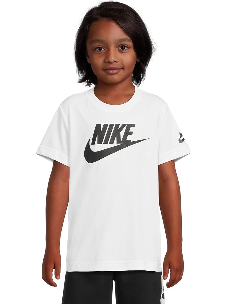 White Nike Futura T-shirt (Little Kid)