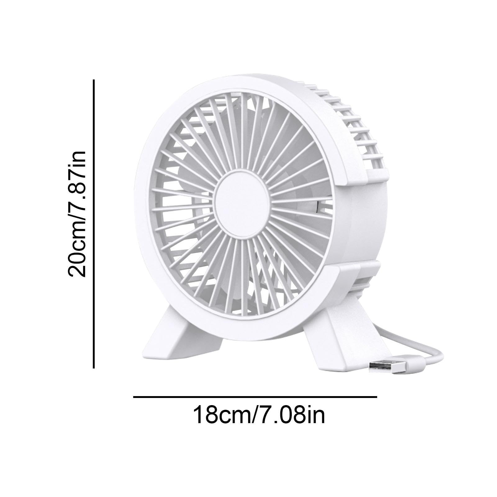 Ausbond Leiser kleiner Lüfter, USB Desktop Lüfter, leiser