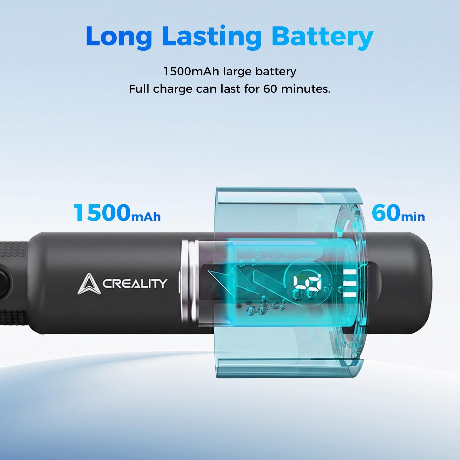 Creality Utensile Rotante Senza Fili, Mini Smerigliatrice Cordless a 6 Velocità (10000-18000 RPM) con 24 Accessori e Luce LED, Kit 3.7V per Finitura Stampe 3D, Modellismo, Incisione e Fai da Te