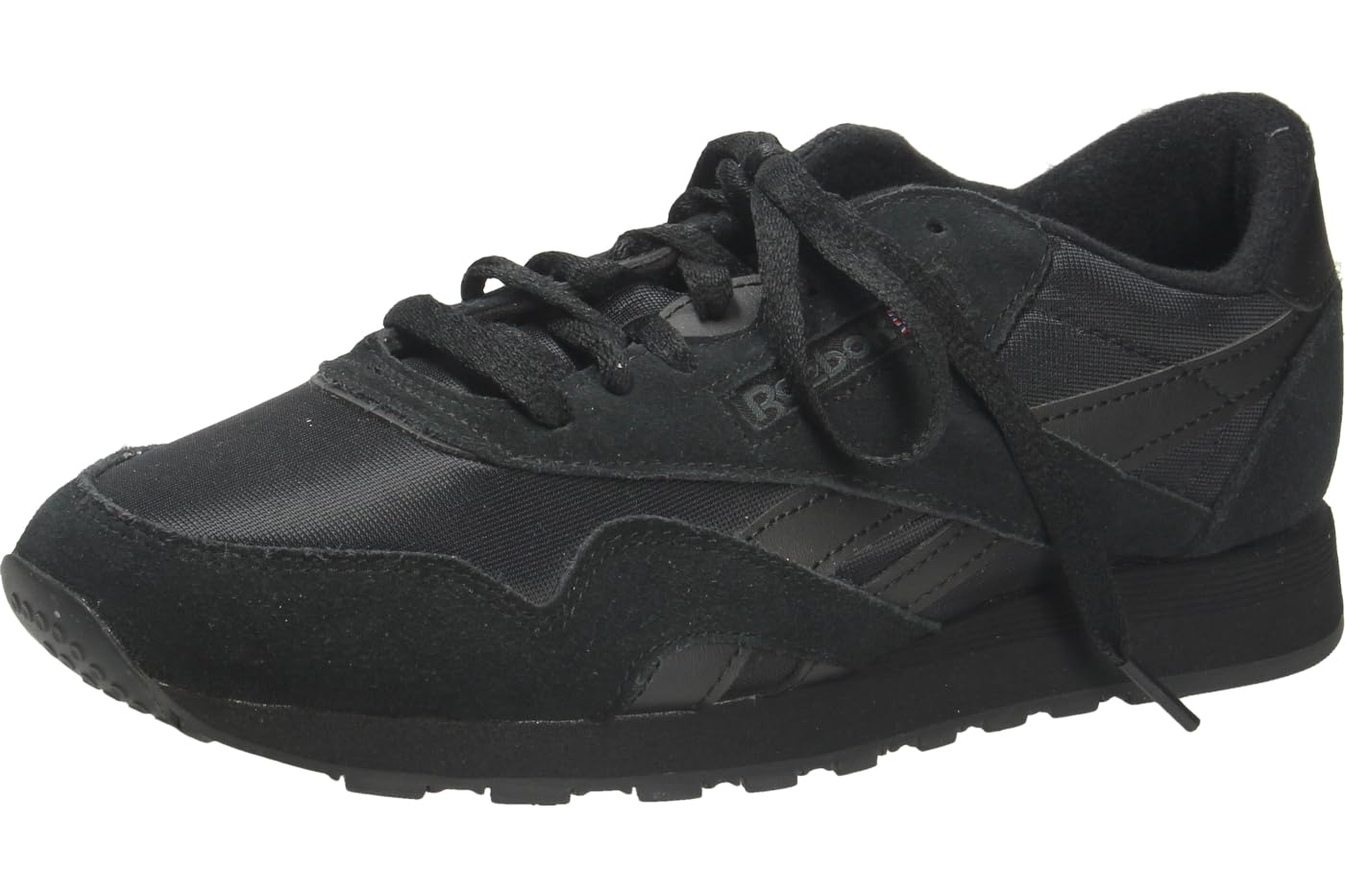 Reebok - Classic Nylon Trainers, Man, : Black/Black/Pure Grey Men's Size 40.5