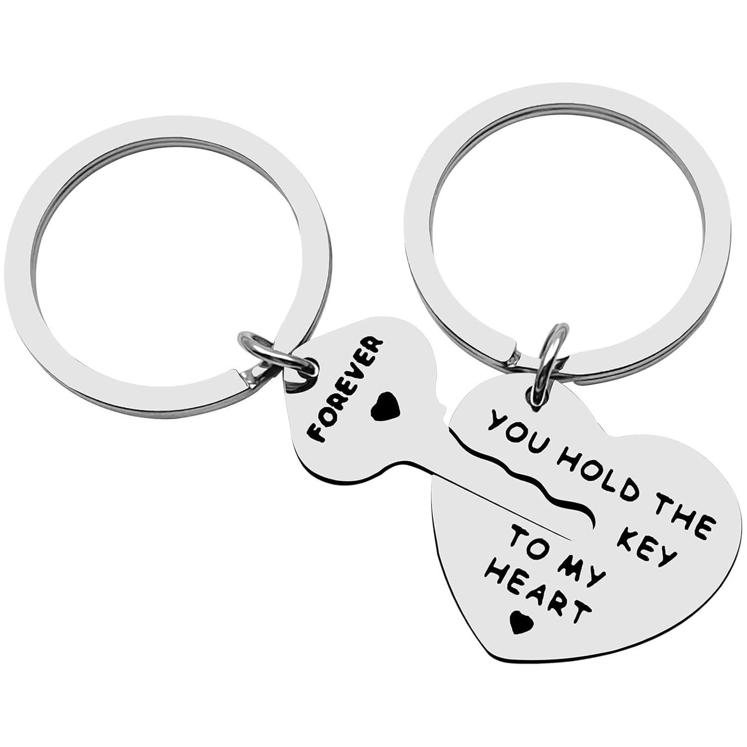 2Pcs Couple Gifts Annyversary Keychain Set for Boyfriend Girlfriend, You Hold The Key to My Heart Couple Keychains for Him and Her, Valentine’s Day Birthday Christmas Gifts Jewelry for Husband Wife,