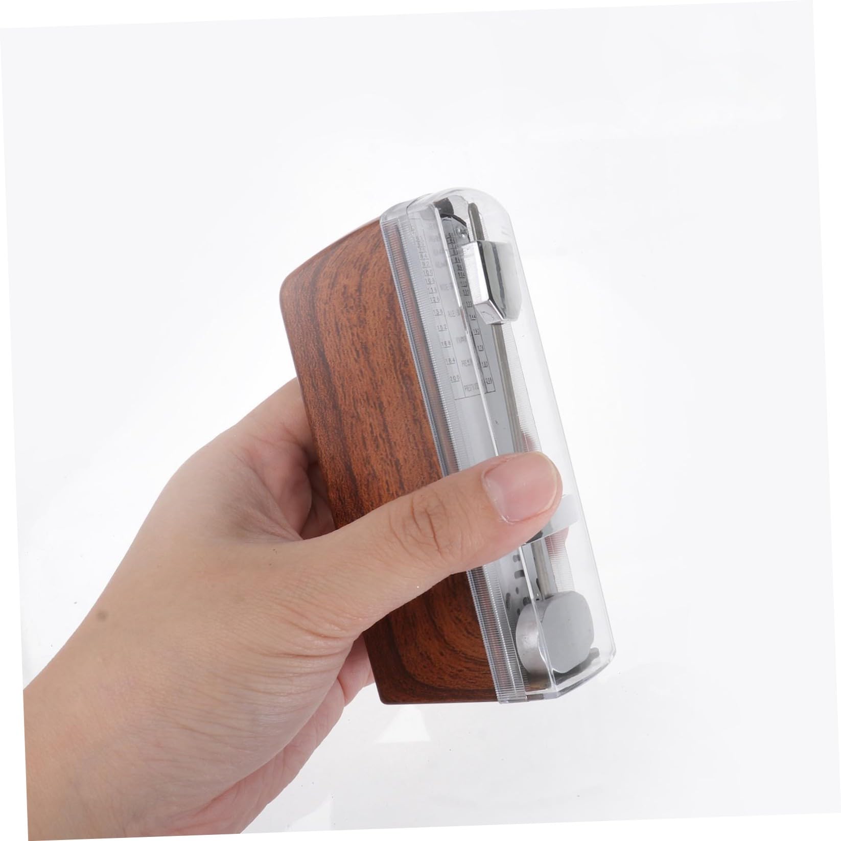 Hemobllo Mechanisches Metronom Holzgehäuse Universelles Mini Metronom Für Klavier Gitarre Geige Zither Tragbares Zubehör 4.33X2.01X1.18In