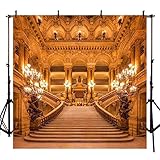 COMOPHOTO 10x10ft Polyester Photography Backdrops Beauty and The Beast Theme Party Photo Background
