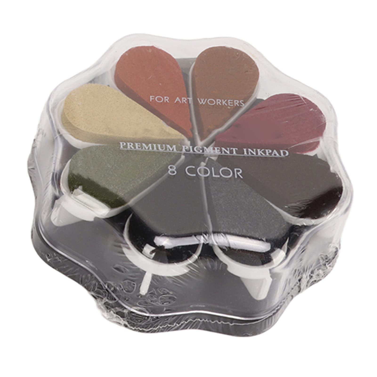 Almohadilla de tinta, 48 colores metálicos Almohadilla de embalaje individual, Almohadilla para sellos de manualidades, Almohadilla para sellos de tinta permanente, Mini