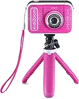 VTech KidiZoom Creator Cam Glitter Pink - Kids HD Video Camera with Green Screen, 20+ Backgrounds, Editing Tools & Games Ages 5+