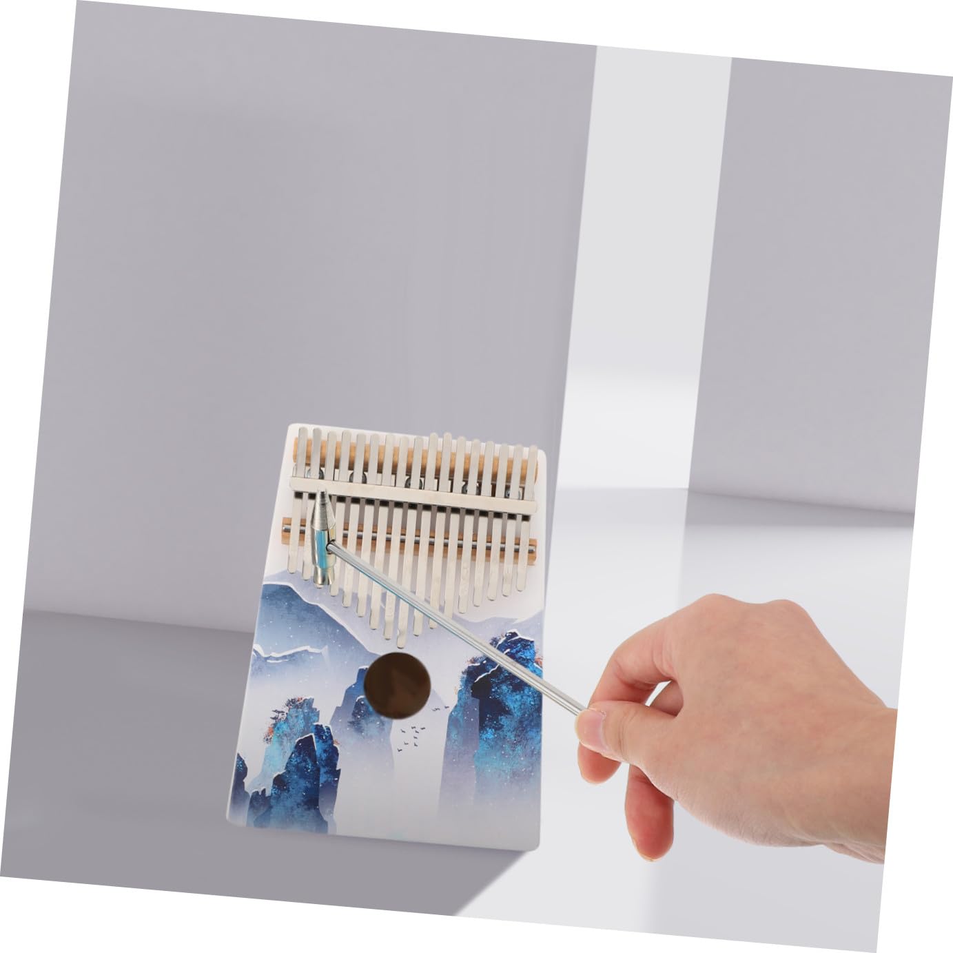 1satz Kalimba Daumenklavier Weißem Kiefernholz Tasten Tragbares Für Anfänger Hochwertiges Musikinstrument Mit Melodischem Erlernen Von Musikstücken