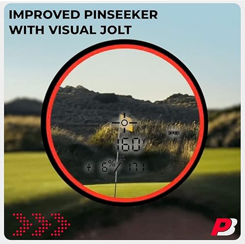Miniatura 6 de Bushnell Tour V6 Golf Rangefinder Bundle  PinSeeker con Visual JOLT, BITE soporte magnético  Incluye toalla de microfibra PlayBetter y batería CR2