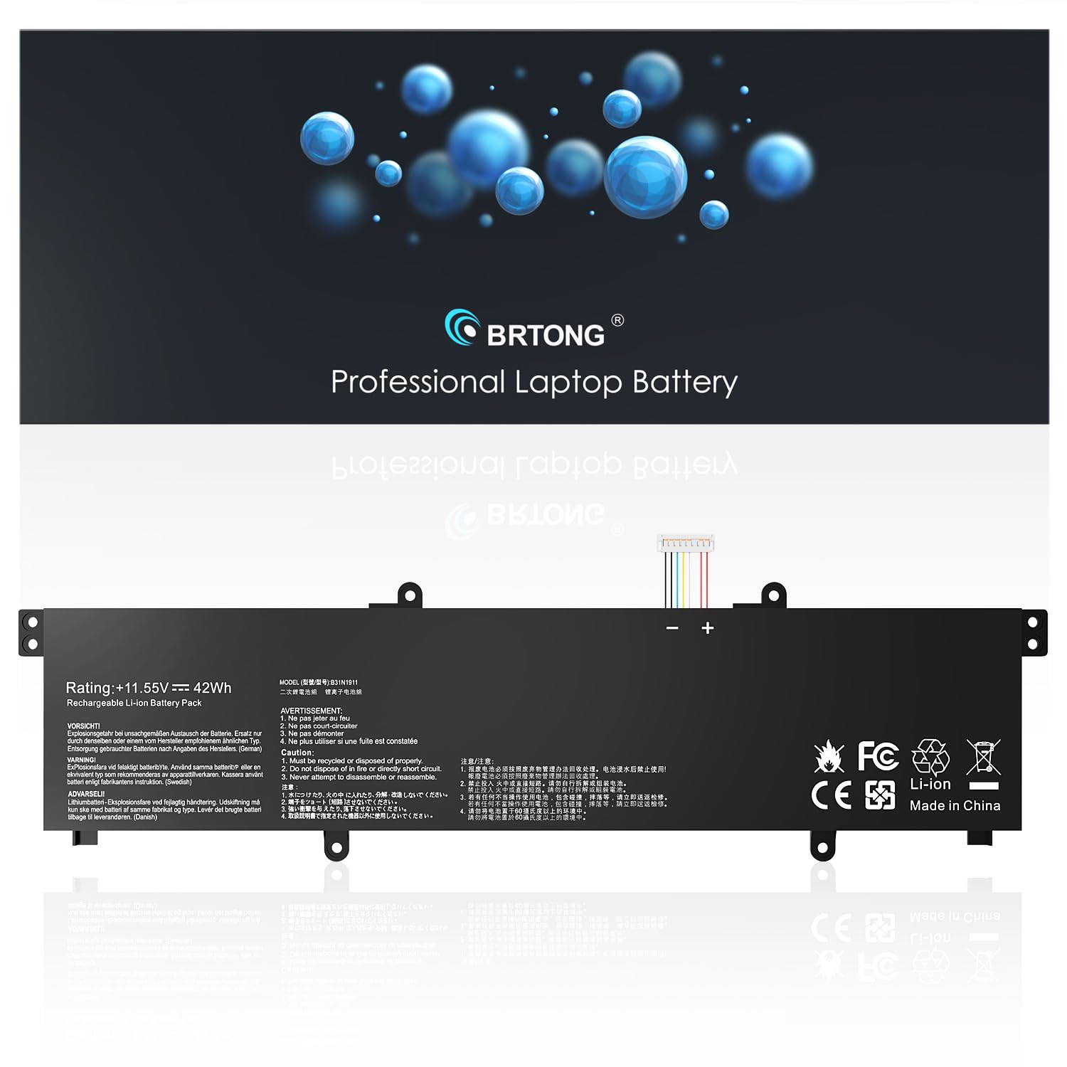 B31N1911 Batterie pour Ordinateur Portable C31N1911 0B200-03580000 0B200-03750000 B0B200-03580300 Vivo Book Flip 14 TM420IA M413 M413DA TM420IA F413 F413FF K413 K413EA K413EP S413 S413DA