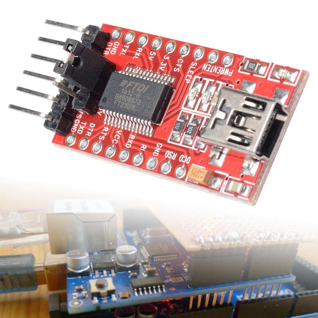 CALANDIS® FT232RL USB to TTL Module USB to TTL Adapter Module for Arduino Red-image-45