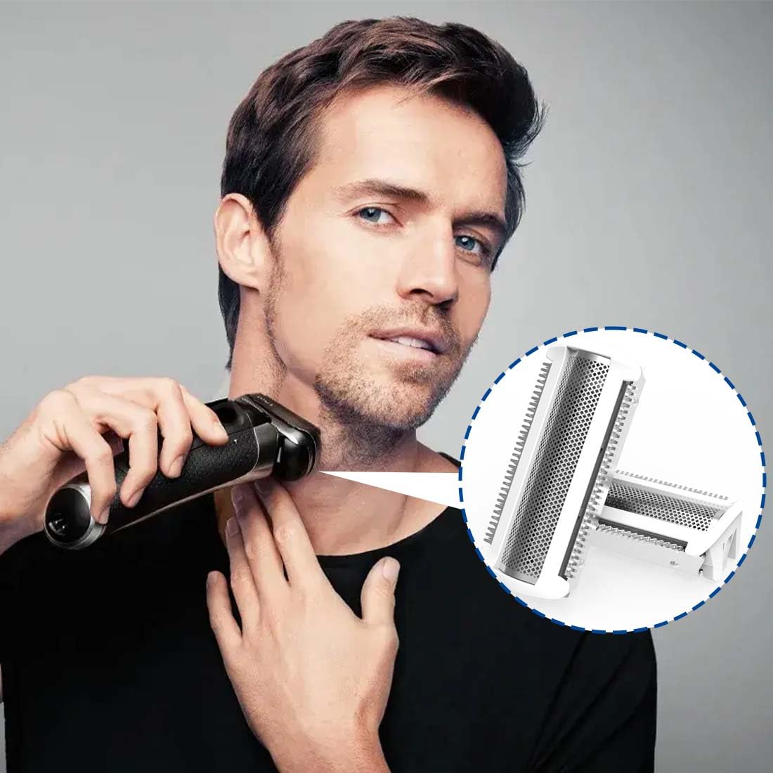 XPEX 1 Pezzi Testina Di Ricambio Per Lamina Per Rasoio Brl140 Brl130 Bre620/Bre630,Rasoio Donna, Lamina Per Testina Di Rasatura A Lunga Durata, Testina Di Ricambio Per Bodygroomer (Bianco)