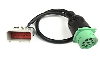 YPP 14 Way RP1226 to Type2 J1939 ELD Cable Length 24" for Truck Fleet Management