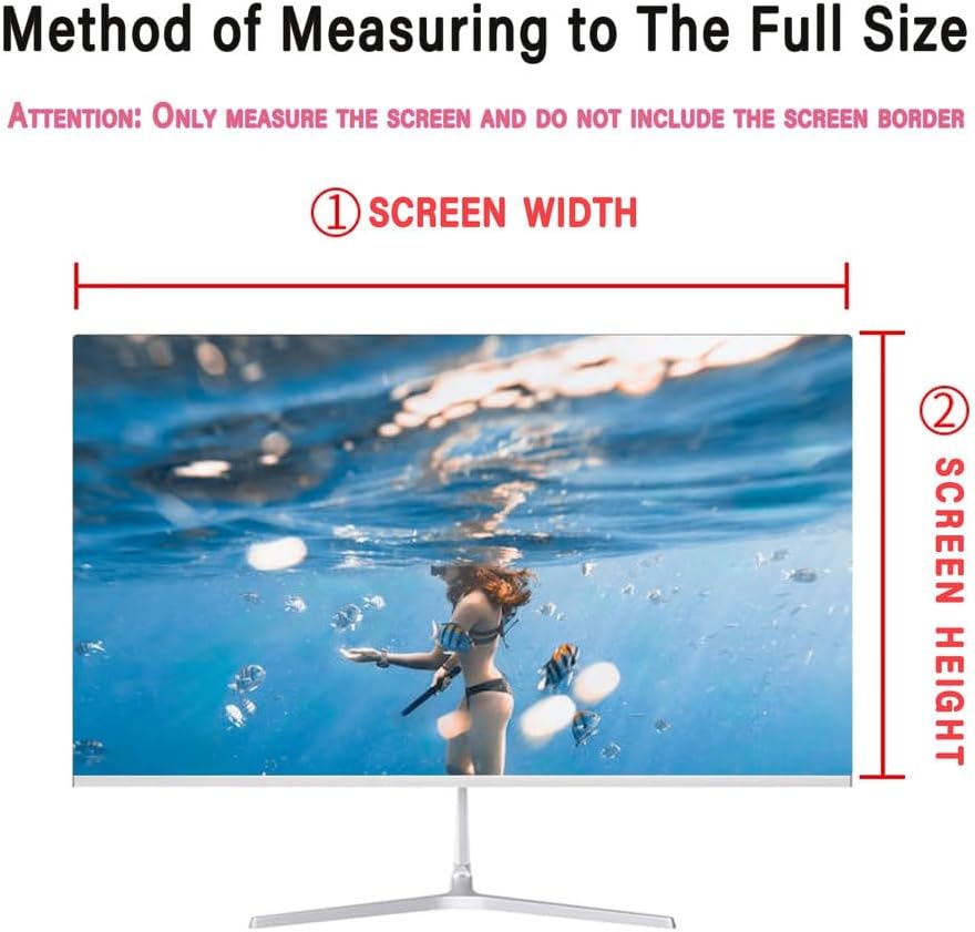 Anti-Blue Light & Anti-Glare Screen Protector Shield for 22 inch, Blue Light Blocking Screen Filter Eye Protection Shield for 16:10 Widescreen Desktop Computer Monitor, Hanging Type Removable