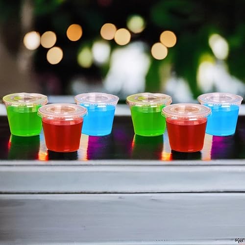 Vista 4 de Green Direct Recipientes de plástico pequeños desechables de 5.5 onzas con tapas, recipientes para condimentos de porciones para chupitos