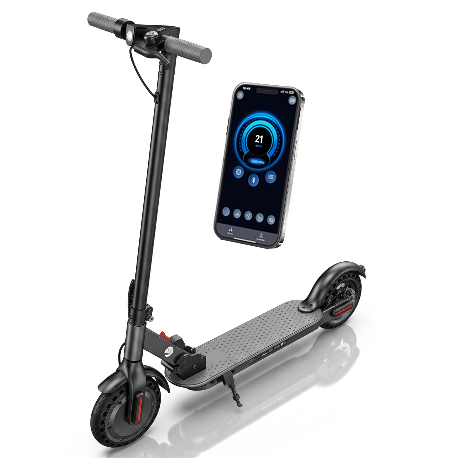 Electric Scooter - Electric Scooter Adults, 1000W/500W Motor, 10''/8.5'' Tires, 28/23/21 Miles, APP Control, Dual Brake, Long Range Electric Scooter for Gift