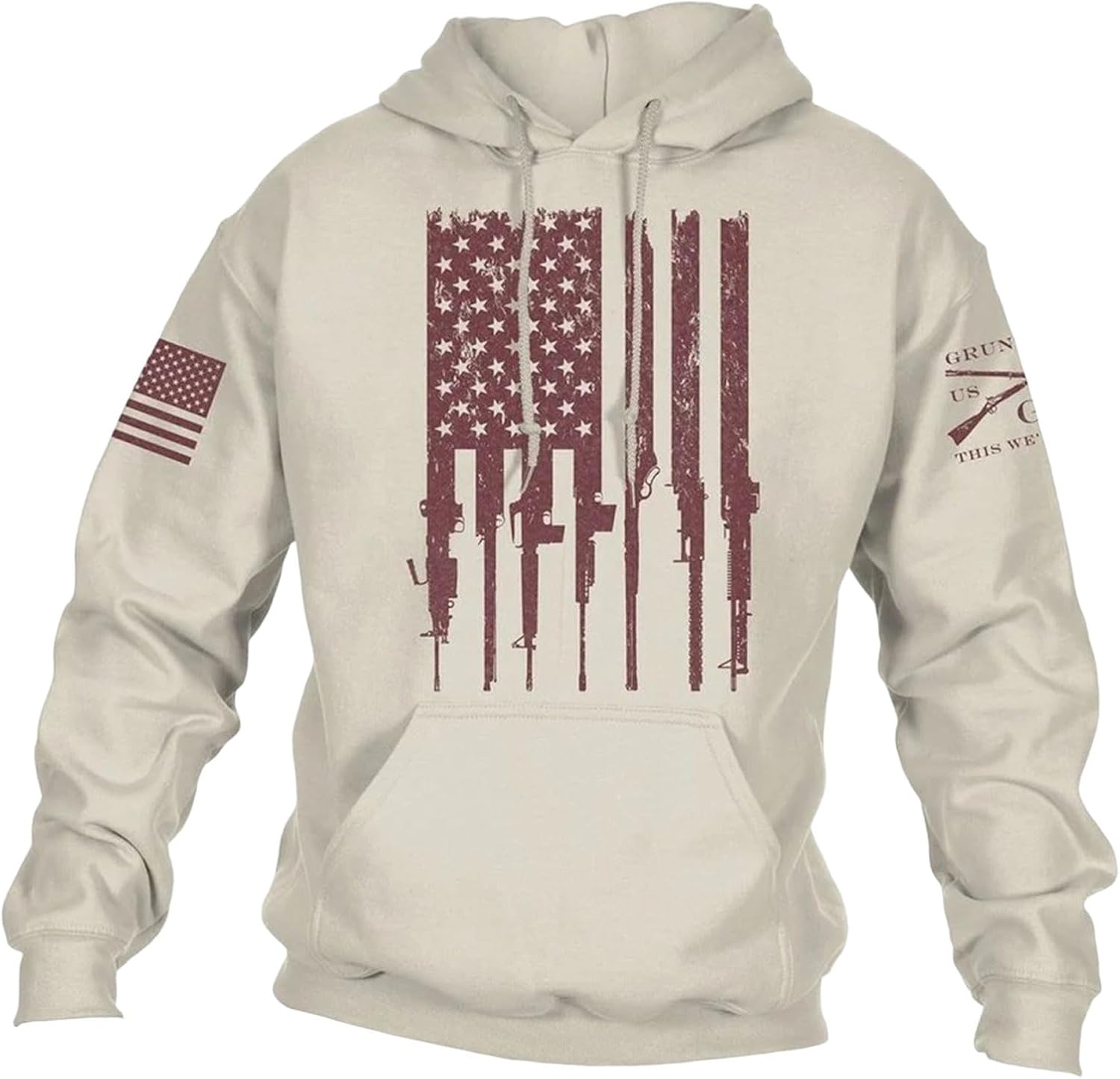Grunt Style Rifle Flag Hoodie