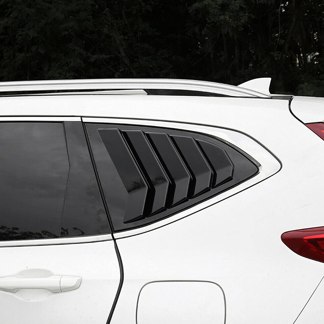 ABS 2 Pièces/Ensemble Noir Brillant Fenêtre D'aération Latérale Quart De Persienne Garniture Couverture Adaptée for CRV CR-V 2017 2018 2019 2020 Kits de décalcomanies